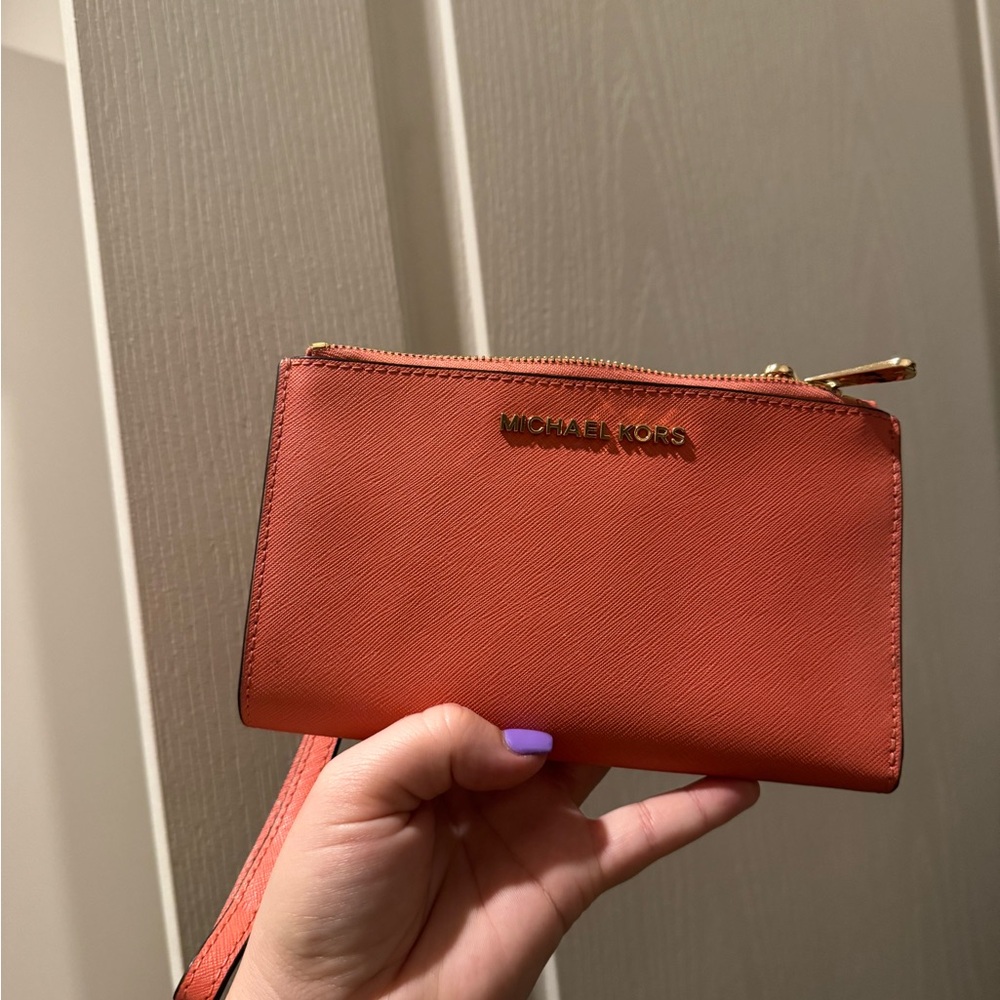 Michael Kors Coral Wristlet